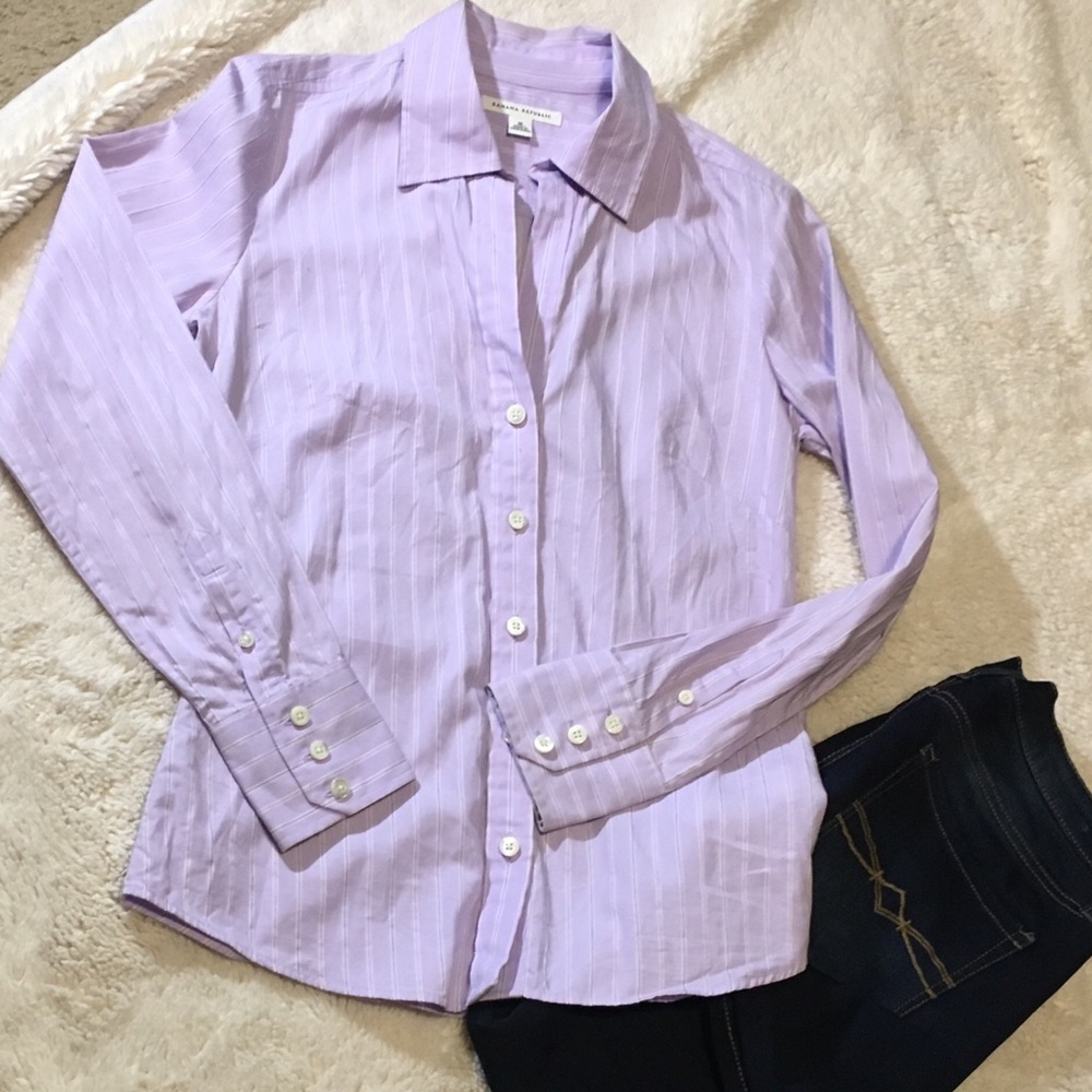 Banana Republic drop button shirt